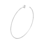 60mm x 1.2mm Hoop Post Earrings