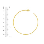 60mm x 1.2mm Hoop Post Earrings
