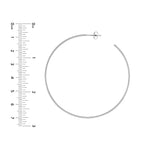 60mm x 1.2mm Hoop Post Earrings
