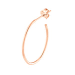 28mm x 19.5mm Oval Post Hoop Earrings