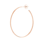 41.50mm x 31.50mm Thin Oval Post Hoop Earrings