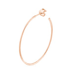 41.50mm x 31.50mm Thin Oval Post Hoop Earrings