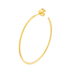 41.50mm x 31.50mm Thin Oval Post Hoop Earrings