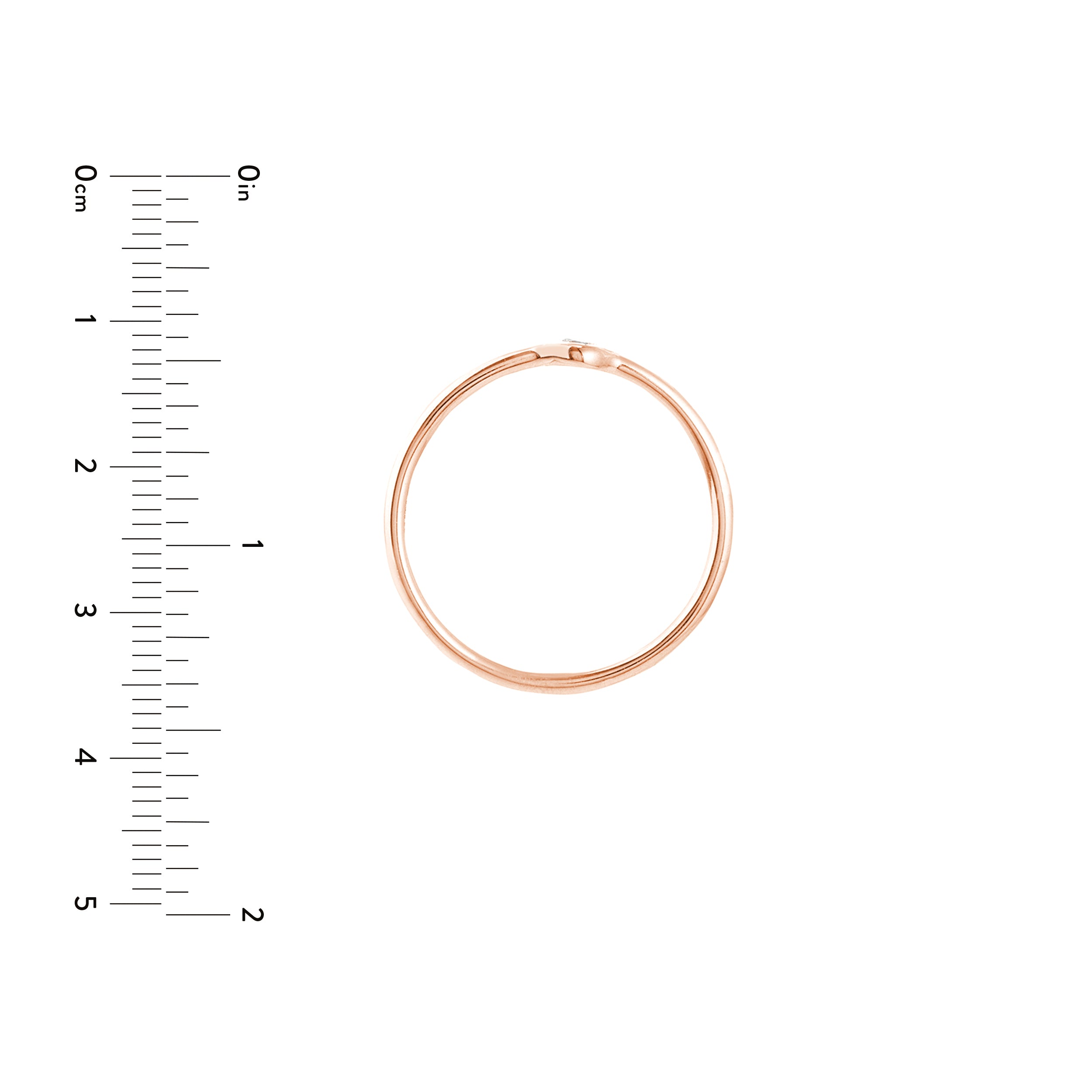 3pt Round Diamond Bezel Ring