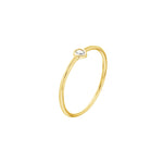 1/20ct Pear-Shaped Diamond Bezel Ring