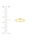 1/20ct Pear-Shaped Diamond Bezel Ring
