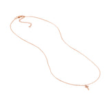 Diamond Mini Cross Adjustable Necklace