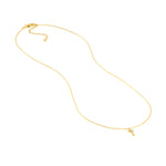 Diamond Mini Cross Adjustable Necklace