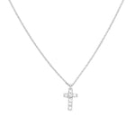 Diamond Mini Cross Adjustable Necklace