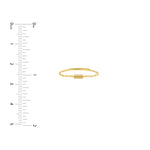 Mini Bar Ring on Chain with Sizing Bar