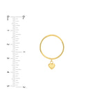 Dangle Heart Wire Ring