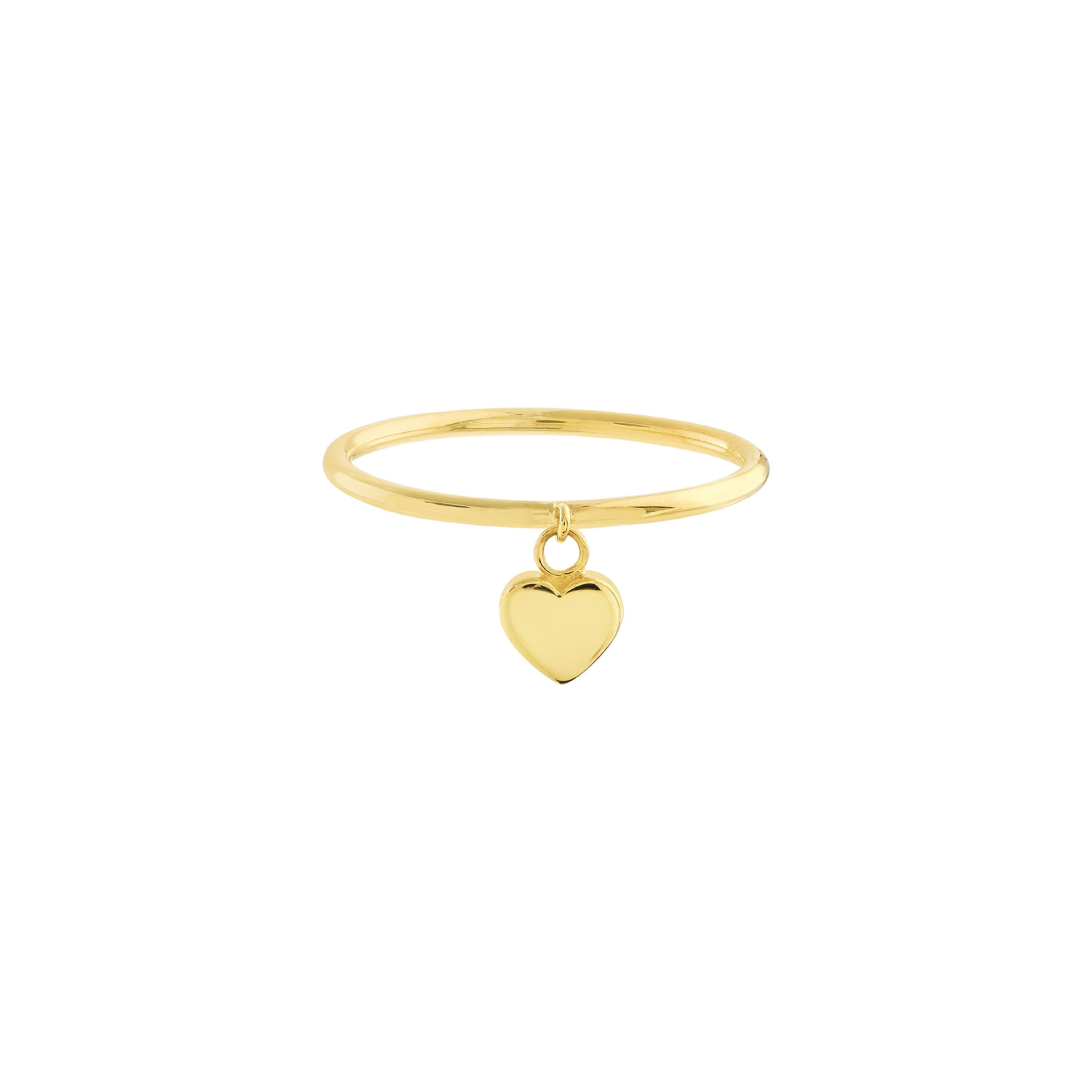 Dangle Heart Wire Ring