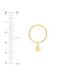 Dangle Disc Wire Ring
