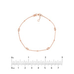 Diamond Marquise Bezels and Beads Bracelet