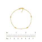 Diamond Marquise Bezels and Beads Bracelet