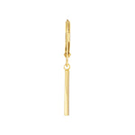 Dangle Staple Bar Earrings on Leverback