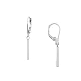 Dangle Staple Bar Earrings on Leverback