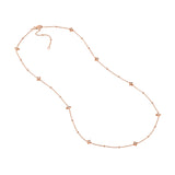 Diamond Star Bezels and Beads Necklace