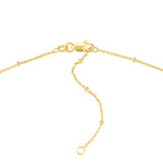 Diamond Star Bezels and Beads Necklace