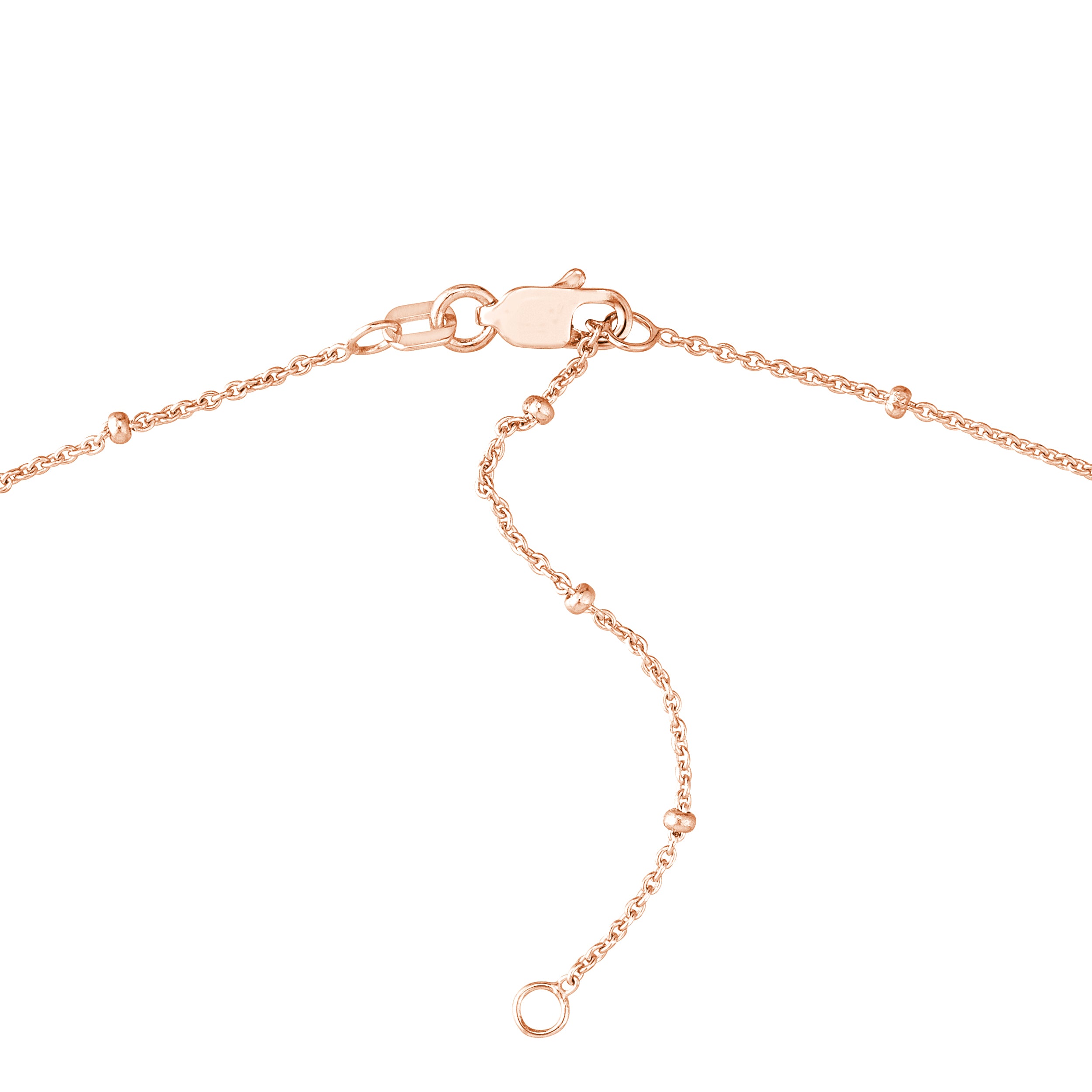 Diamond Star Bezels and Beads Necklace