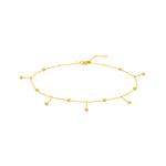 Bezel Station and Drop Adjustable Anklet