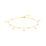 Bezel Station and Drop Adjustable Anklet