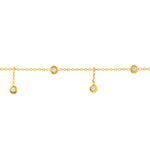 Bezel Station and Drop Adjustable Anklet