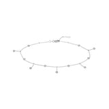 Bezel Station and Drop Adjustable Anklet