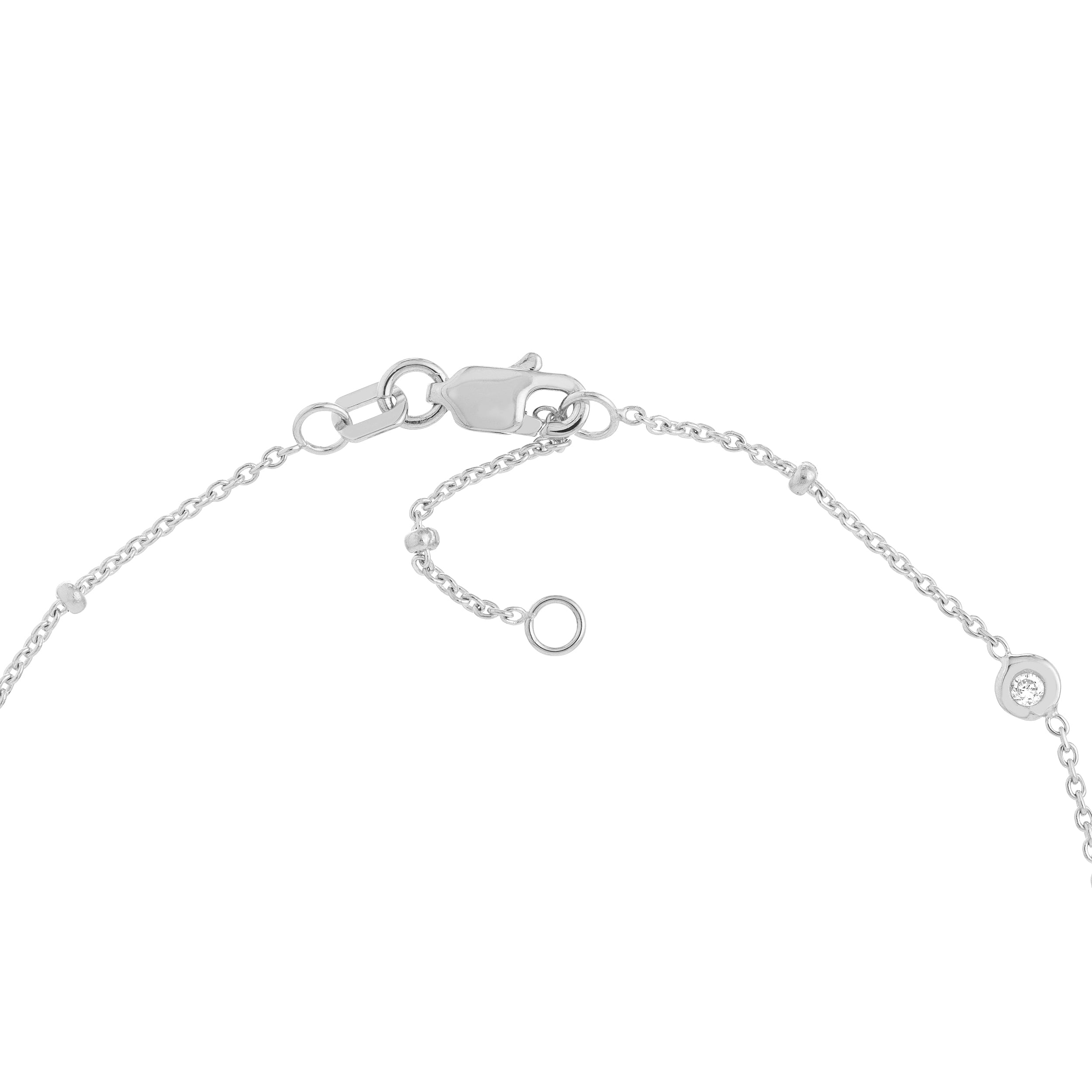 Bezel Station and Drop Adjustable Anklet