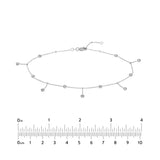 Bezel Station and Drop Adjustable Anklet
