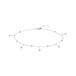 Bezel Station and Drop Adjustable Anklet