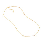 Diamond Bezels and Beads Necklace
