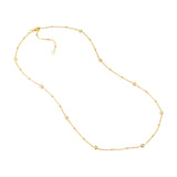 Diamond Bezels and Beads Necklace