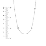 Diamond Bezels and Beads Necklace