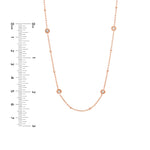 Diamond Bezels and Beads Necklace