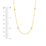 Diamond Bezels and Beads Necklace