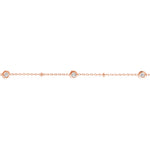 Diamond Bezels and Beads Bracelet