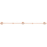 Diamond Bezels and Beads Bracelet