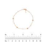 Diamond Bezels and Beads Bracelet