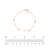 Diamond Bezels and Beads Bracelet
