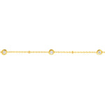 Diamond Bezels and Beads Bracelet