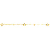 Diamond Bezels and Beads Bracelet