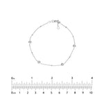 Diamond Bezels and Beads Bracelet