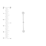 Drop Earrings with Diamond Bezels and Beads