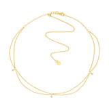 Diamond Chain Drape Adjustable Choker