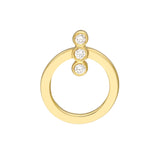 Diamond Bezel Bar Door Knocker Earrings