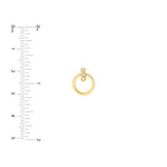 Diamond Bezel Bar Door Knocker Earrings