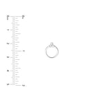 Diamond Trinity Door Knocker Stud Earrings