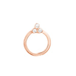 Diamond Trinity Door Knocker Stud Earrings