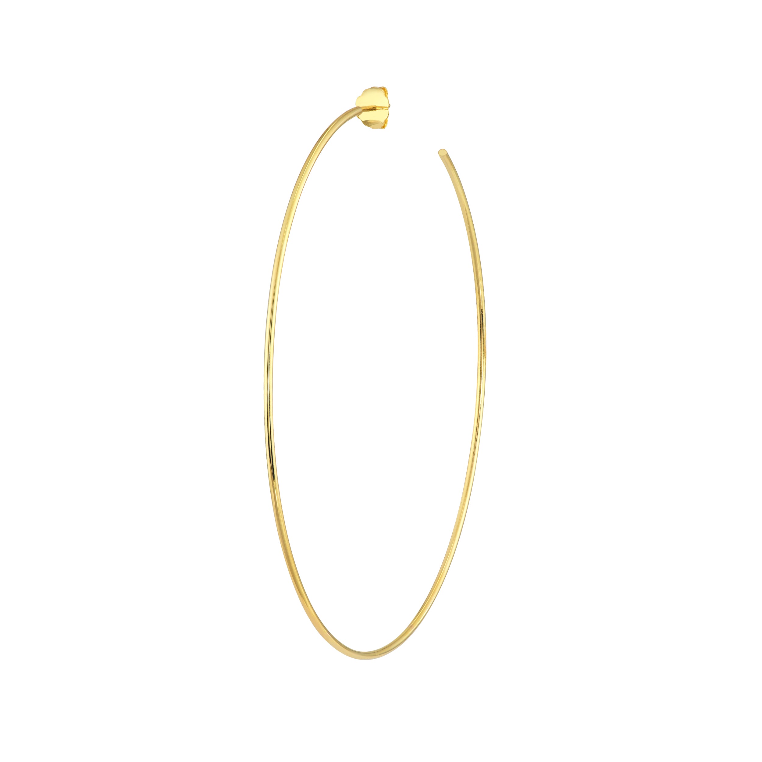 75mm x 1.15mm Hoop Post Earrings